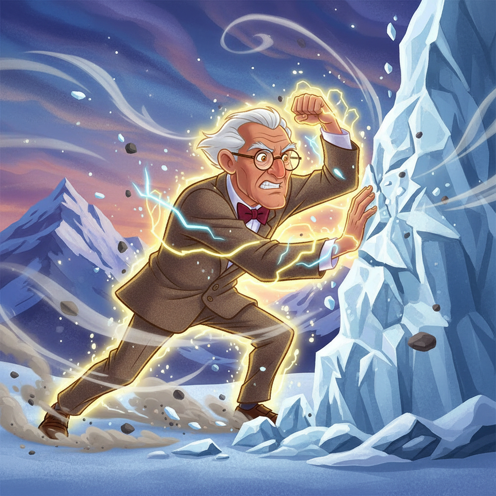 Sin decir palabra, Eduardo se dirigió hacia la Montaña Dormida. El camino era arduo, lleno de peligr