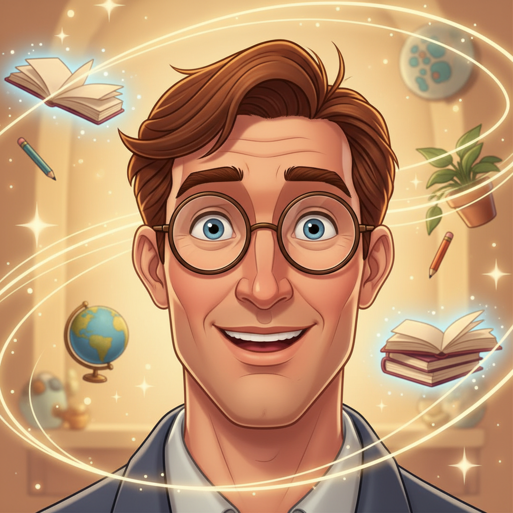 En el corazón de Villa Alegría vivía Don Florencio, un profesor de lo más peculiar. Su cabello casta