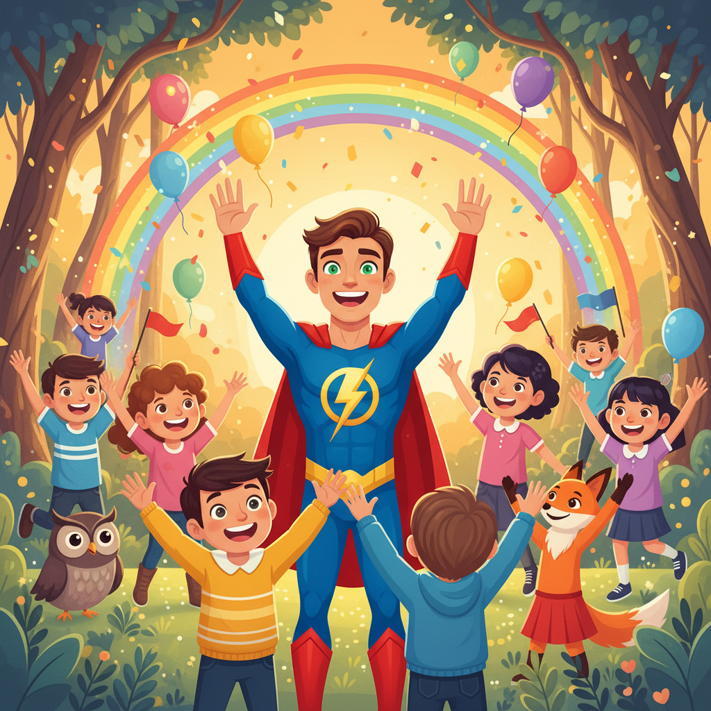 Cuando el último árbol enfermo se cubrió de hojas verdes y vibrantes, el bosque entero pareció suspi