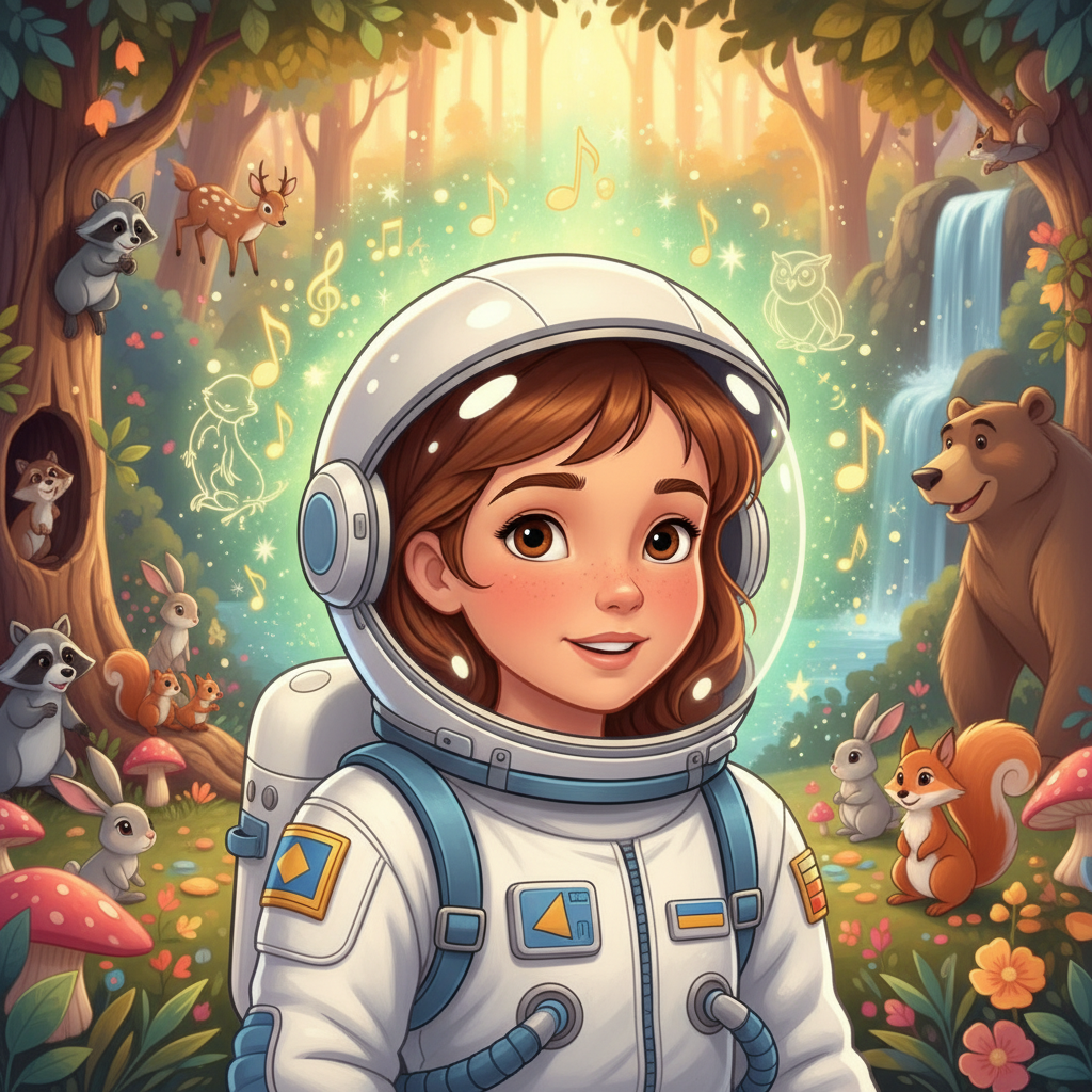 Luna era una niña con una imaginación tan vasta como el universo que soñaba con explorar. Tenía el c