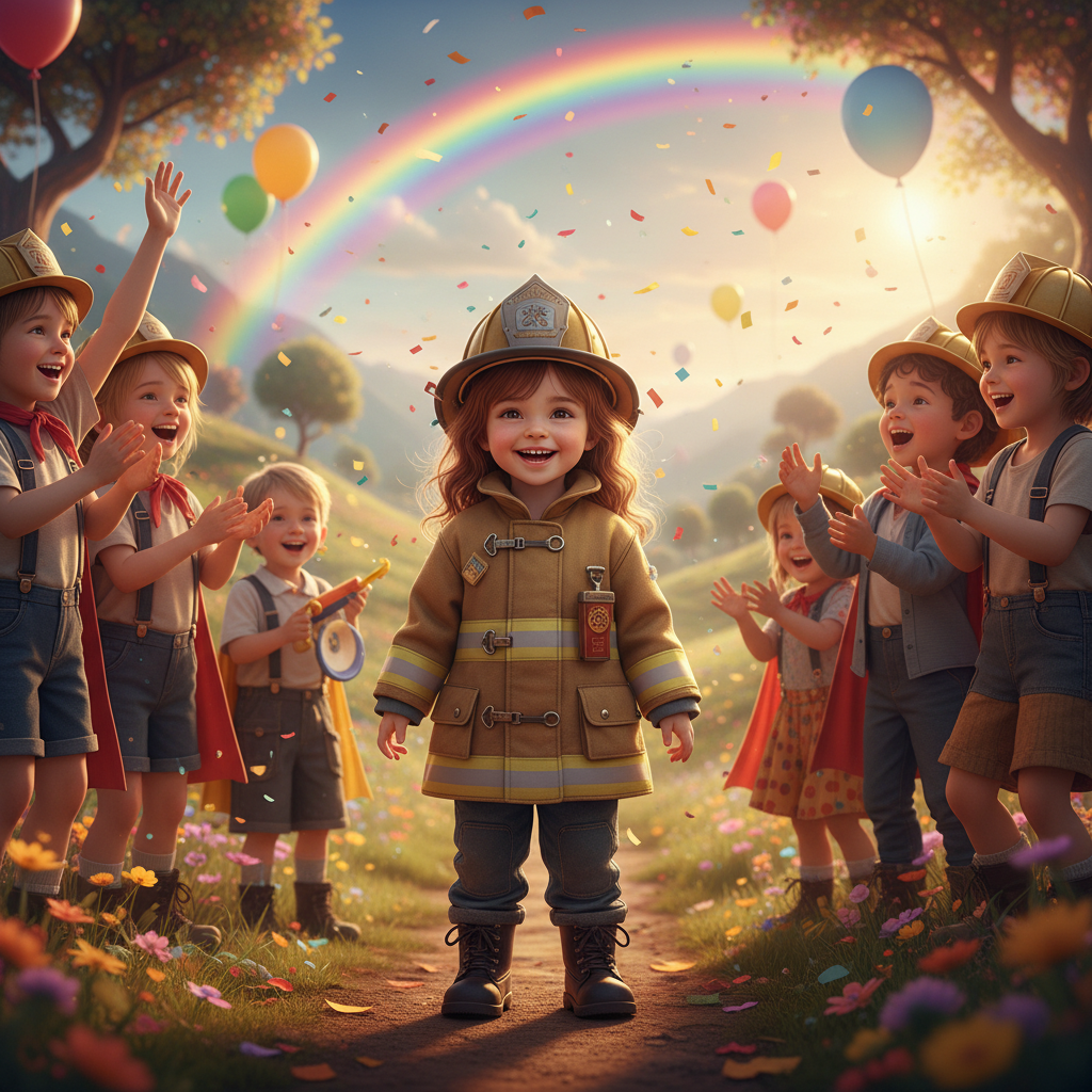 Patricia, con su valentía habitual, decidió que debía hacer algo. Se puso su traje de bombero y, con