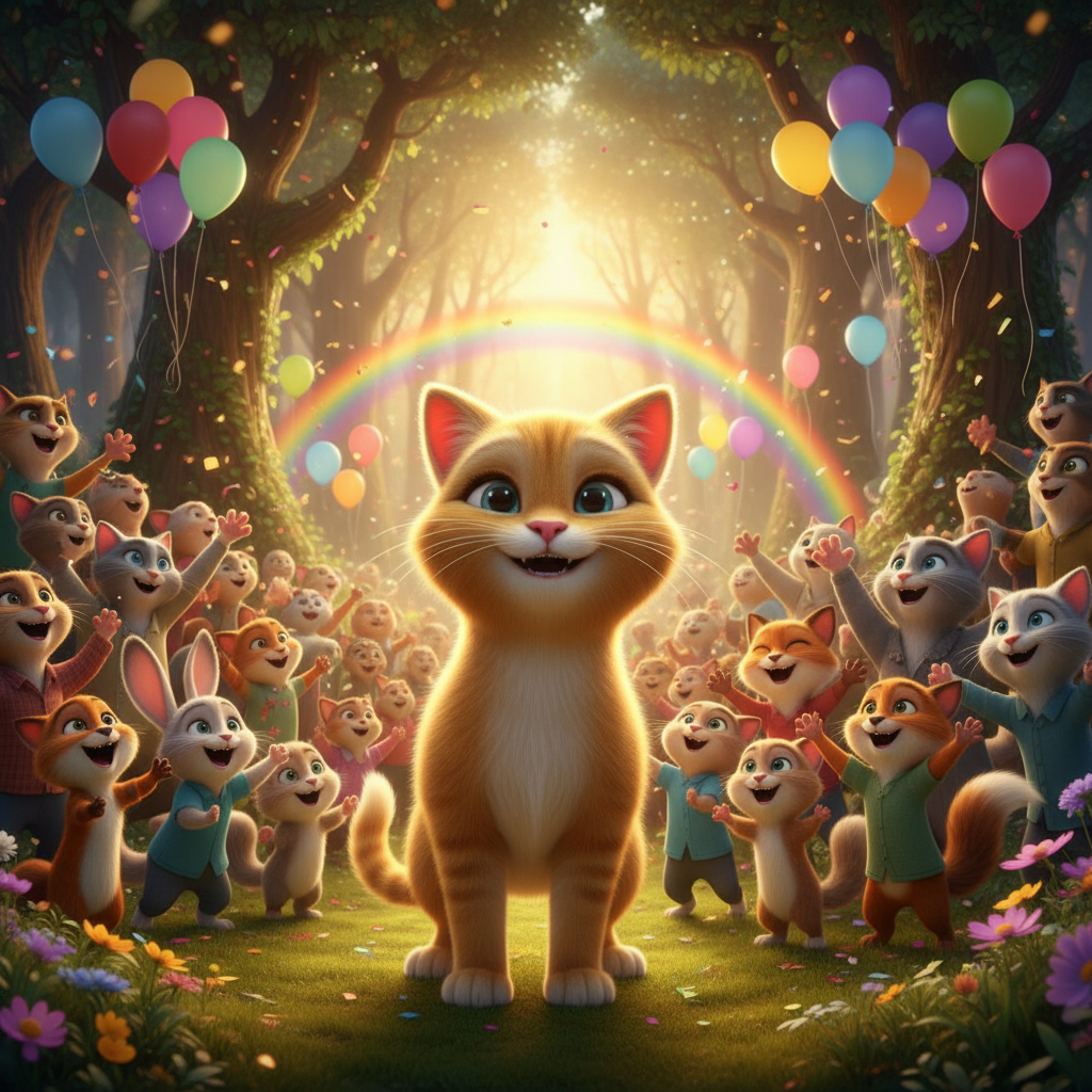 Desde aquel día, Estrella se convirtió en la protectora secreta del bosque. No buscaba aplausos ni r