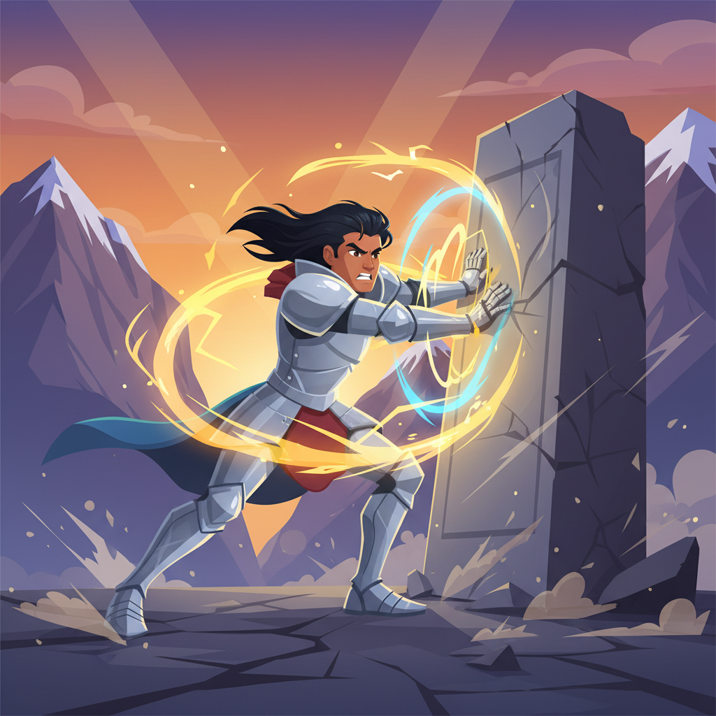 Un día, una sombra inusual se cernió sobre Lumina. El Gigante Dormido, una criatura ancestral que ya