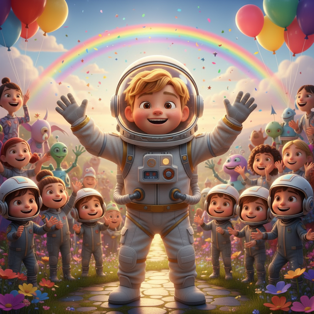 Con cuidado, Leo extendió su mano brillante hacia la criatura. Una suave luz dorada emanó de sus ded