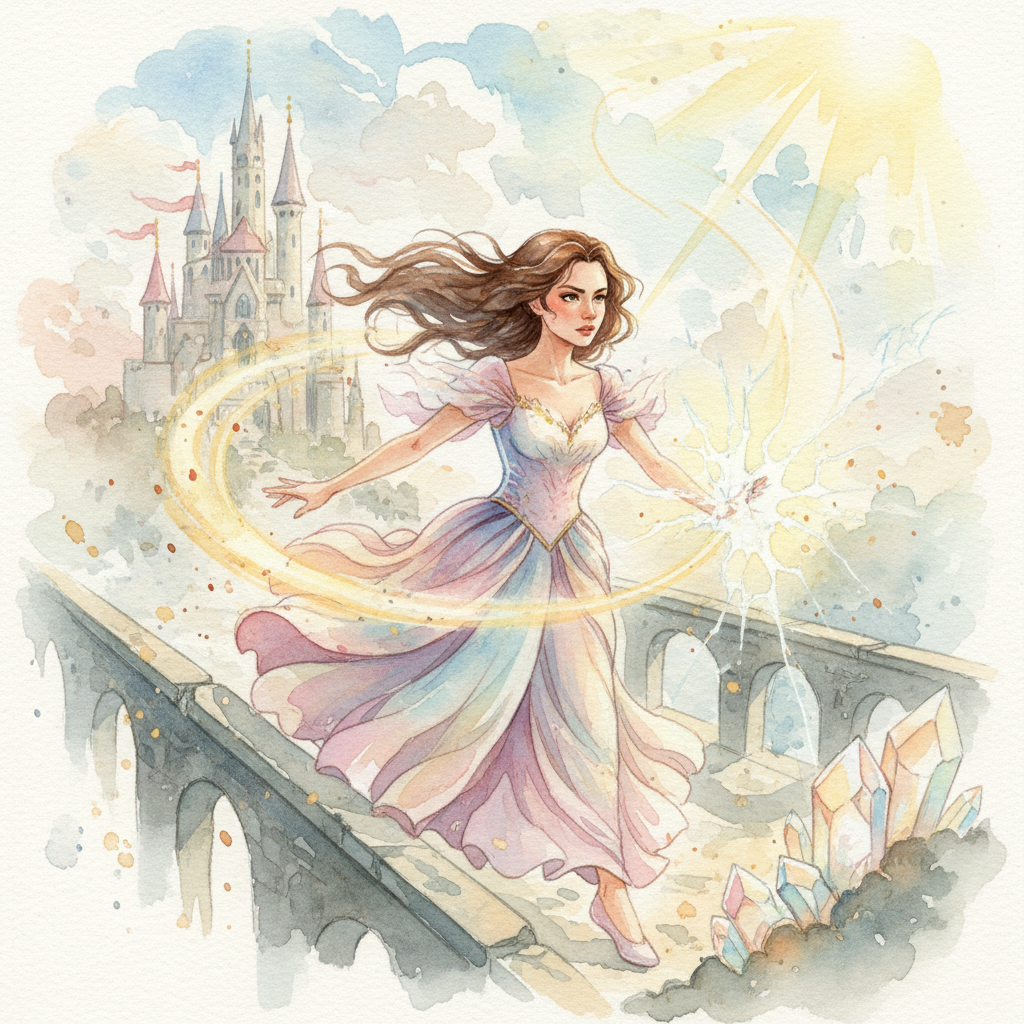 Un día, una noticia preocupante llegó al castillo. El río de los Lirios Brillantes, la fuente de agu