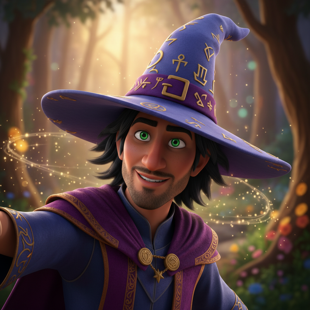 En el corazón de un bosque antiguo y misterioso, donde los árboles susurraban secretos al viento y l