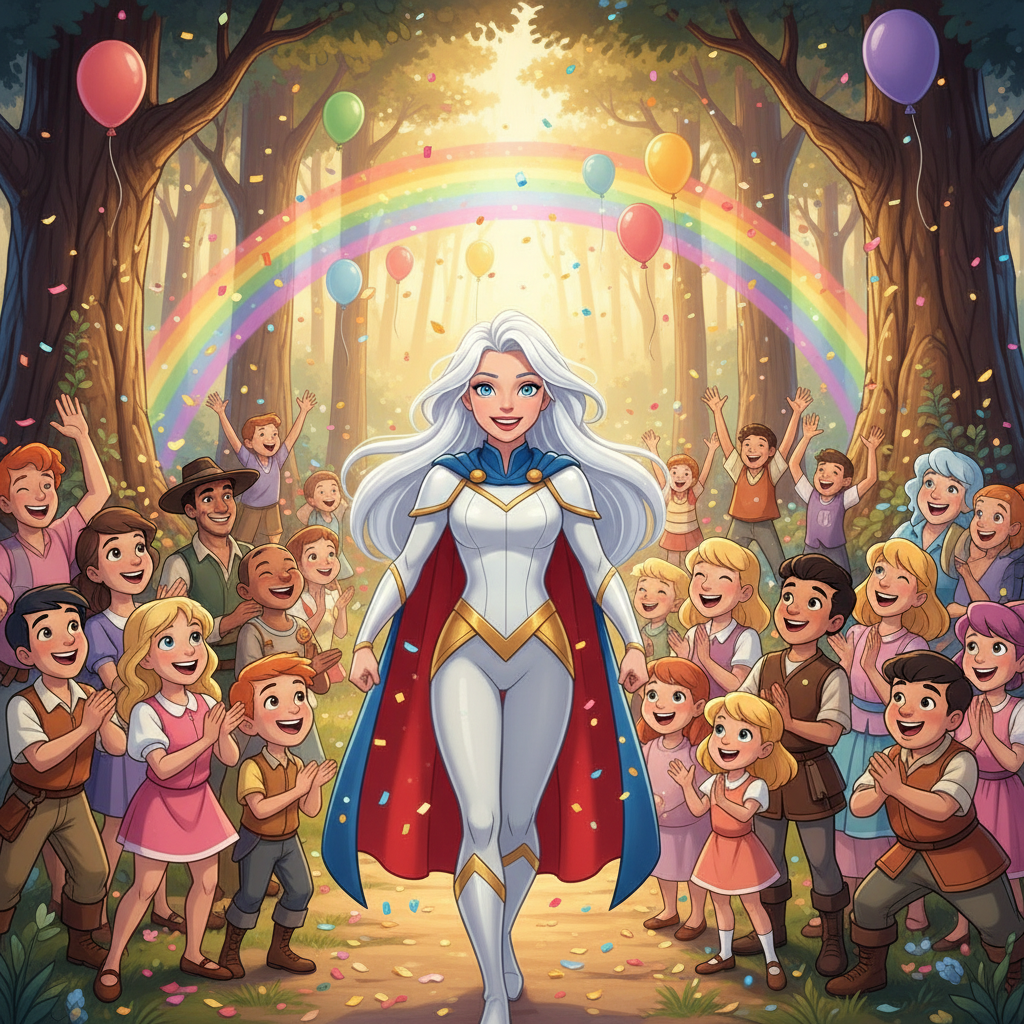 A partir de ese día, Luna Árboles Ca se convirtió en la guardiana no oficial del bosque. Cada vez qu