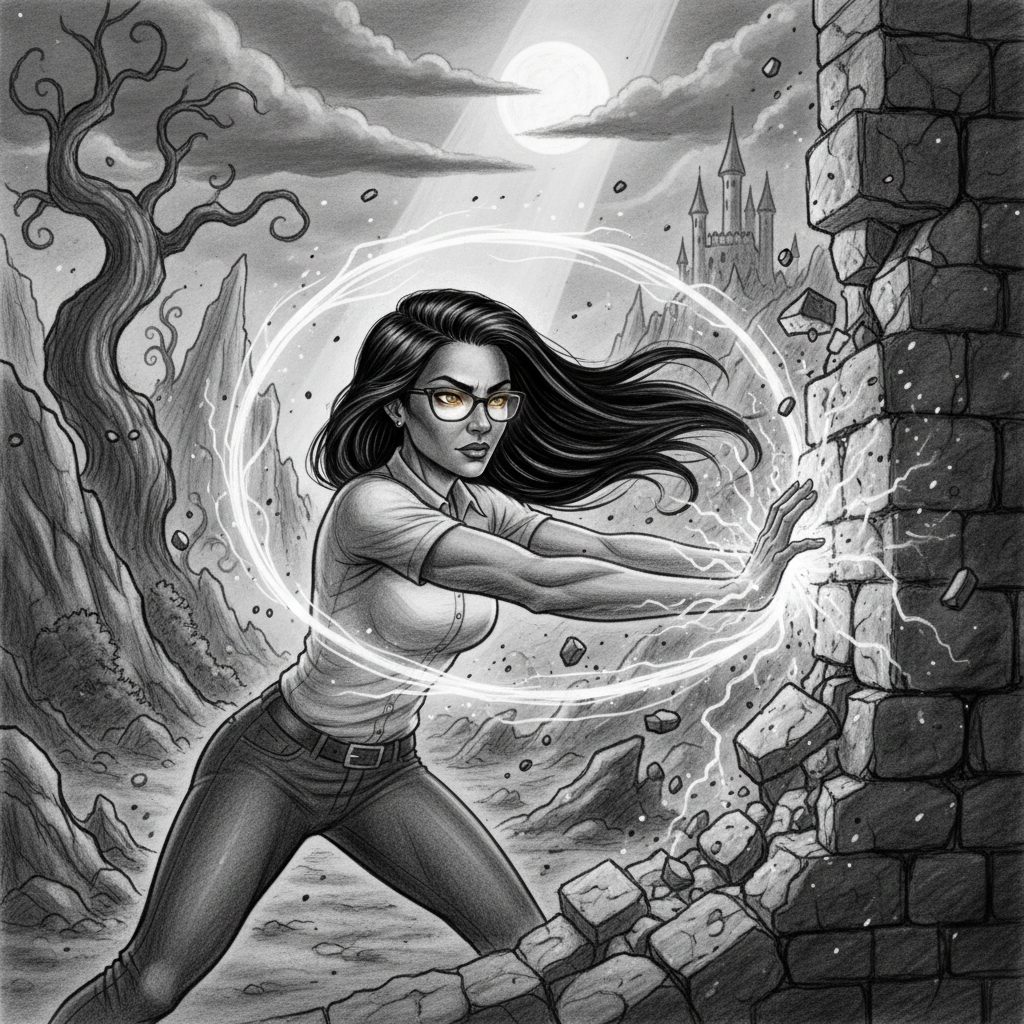 Lo que nadie sabía era que Patricia poseía una fuerza extraordinaria, una super fuerza que iba más a