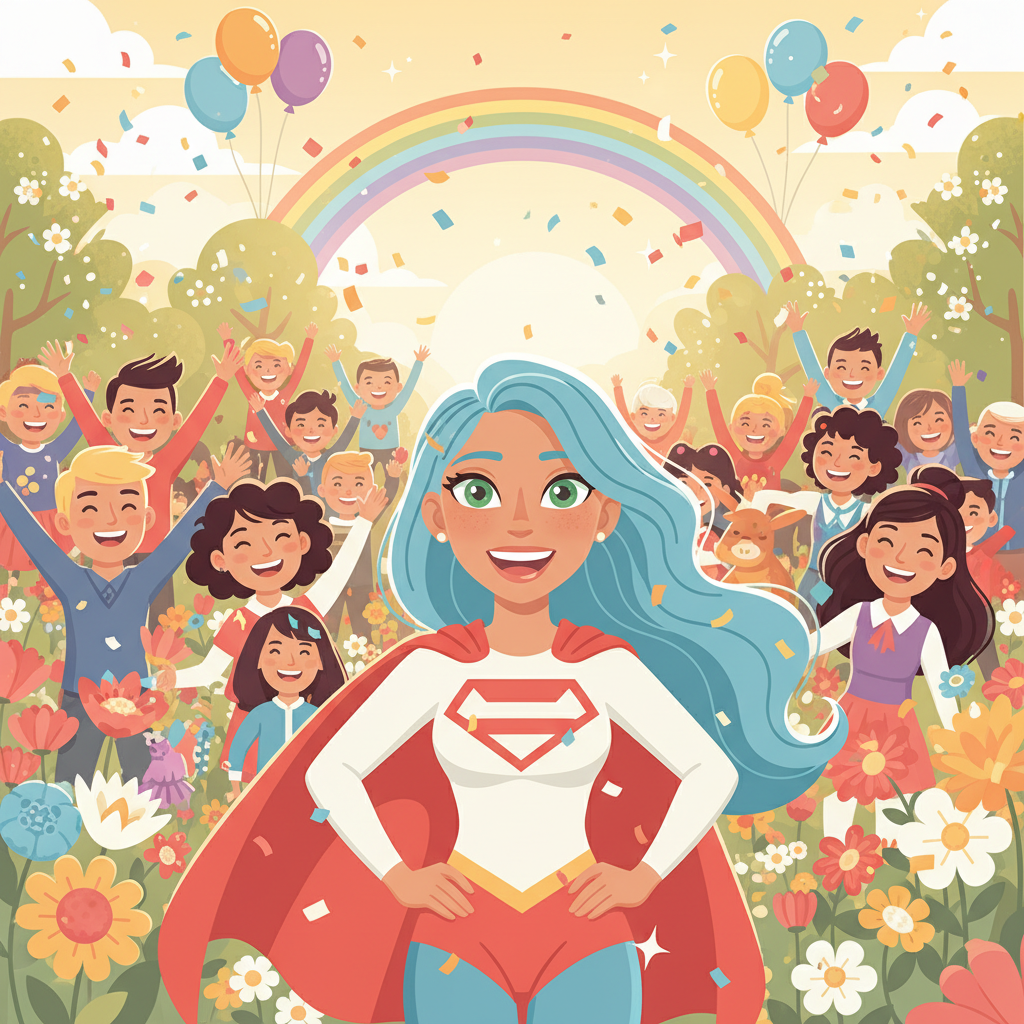 Poco a poco, la lluvia comenzó a caer suavemente sobre el pueblo. No era una tormenta feroz, sino un