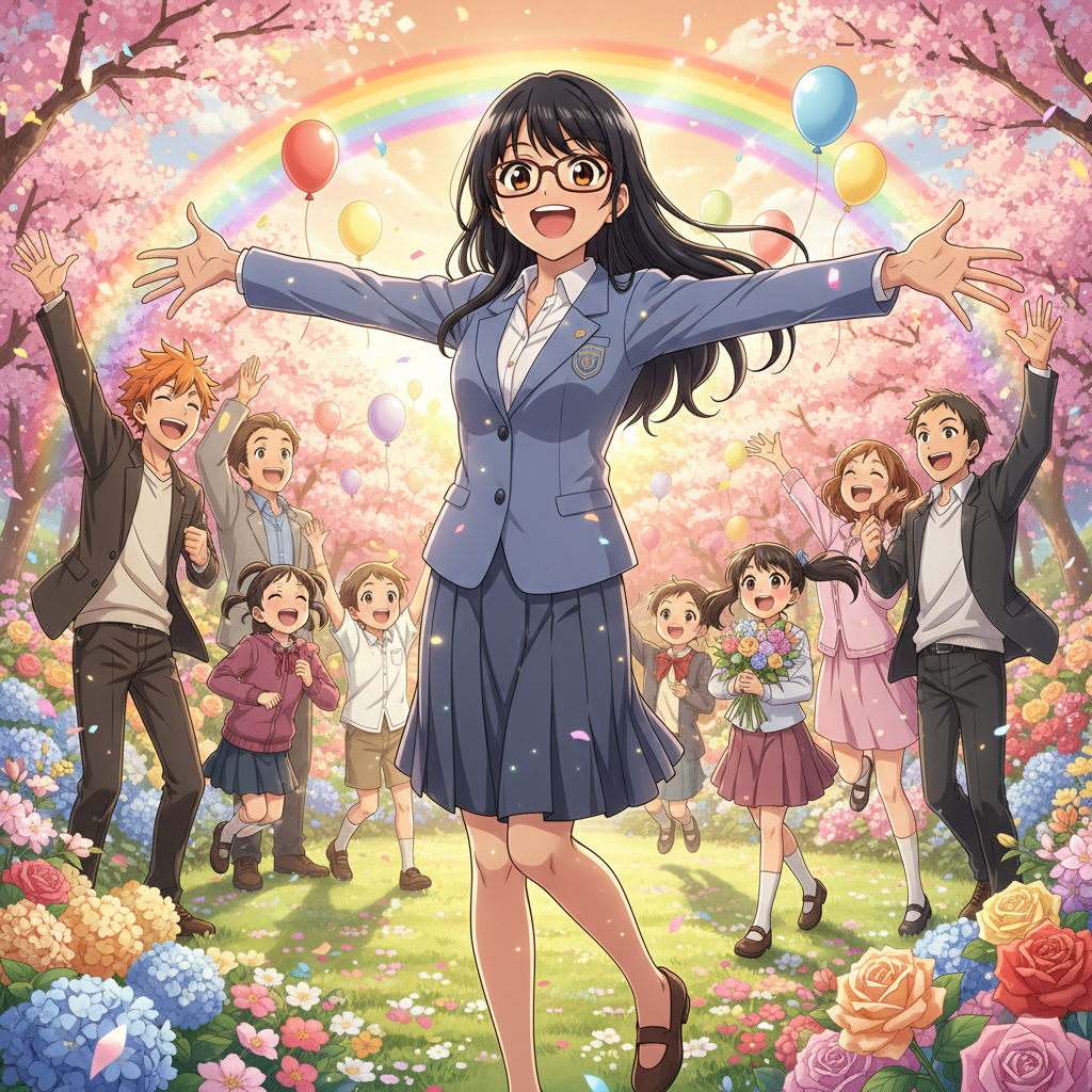 El regreso de la vitalidad al jardín se convirtió en una celebración en todo el pueblo. Las flores b