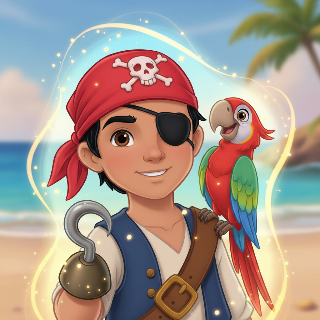 Gian Carlos era un pequeño pirata con el corazón tan grande como su apetito por las aventuras. Su ca