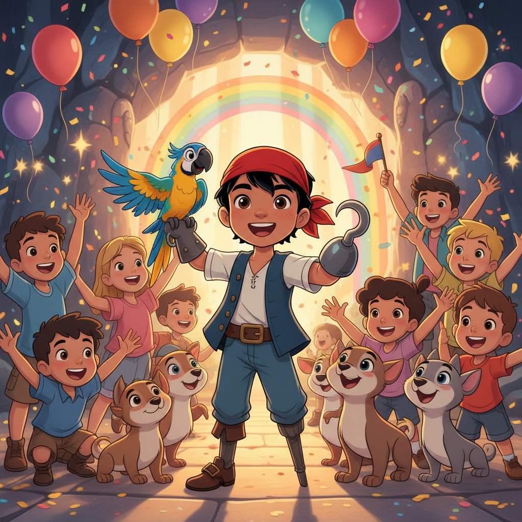 Finalmente, el mapa los guió a una isla remota, oculta entre nieblas y acantilados escarpados. La en