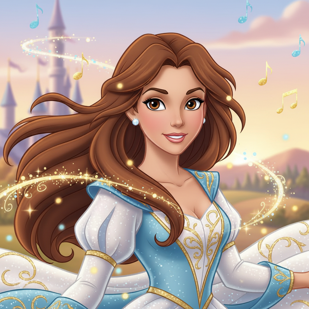 En el reino de Aurora, vivía la princesa Belén, una niña vivaz con cabello castaño como las castañas