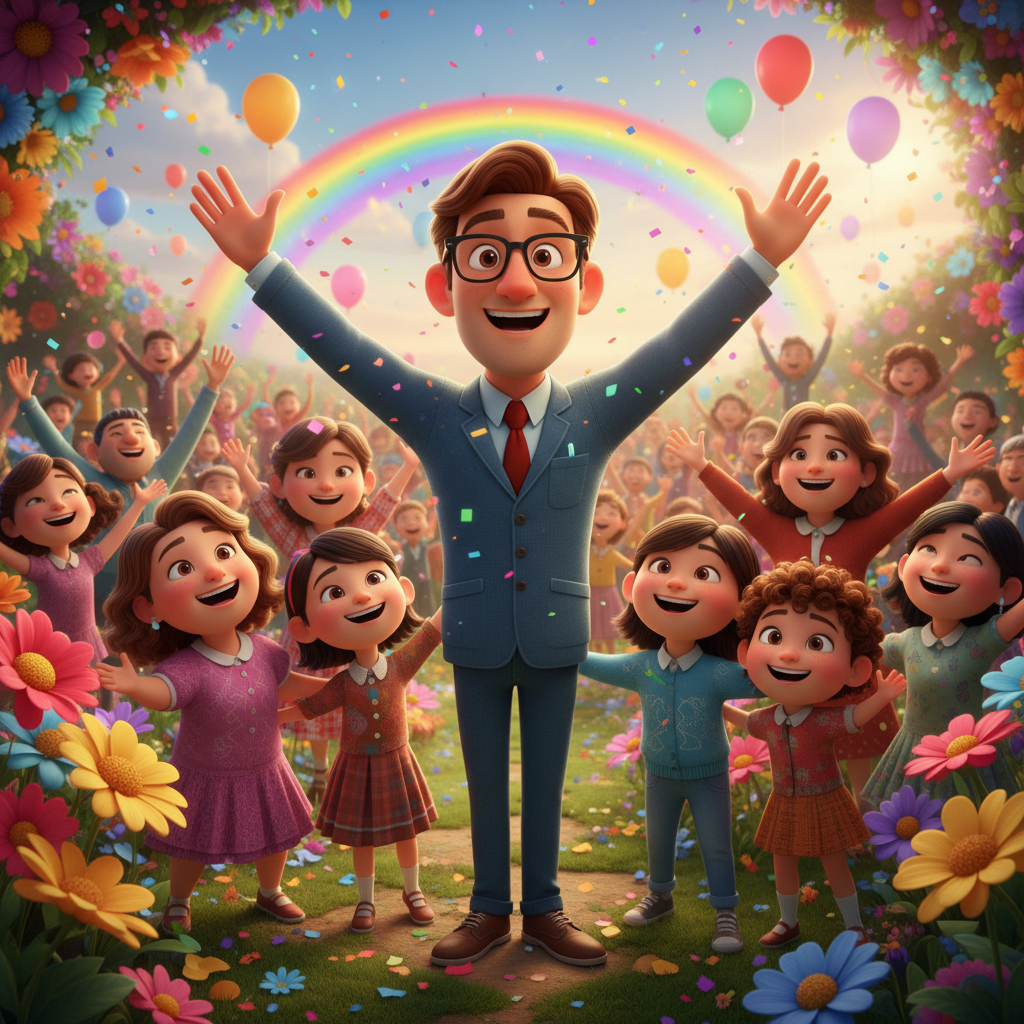 Cuando Max regresó al pueblo, la atmósfera había cambiado. Las risas de los niños resonaban en las c