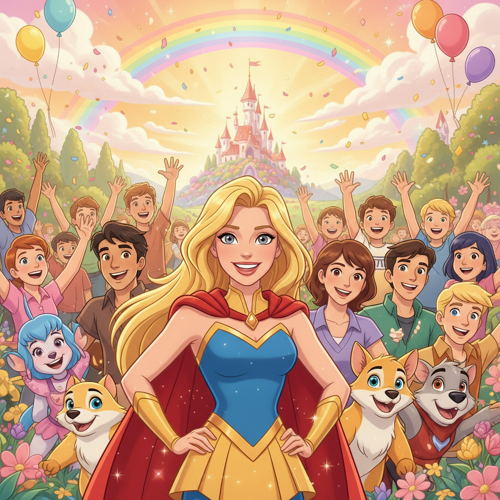 De regreso en el pueblo, Sol fue recibida como una heroína. Los Lumina, a salvo en sus nuevas morada