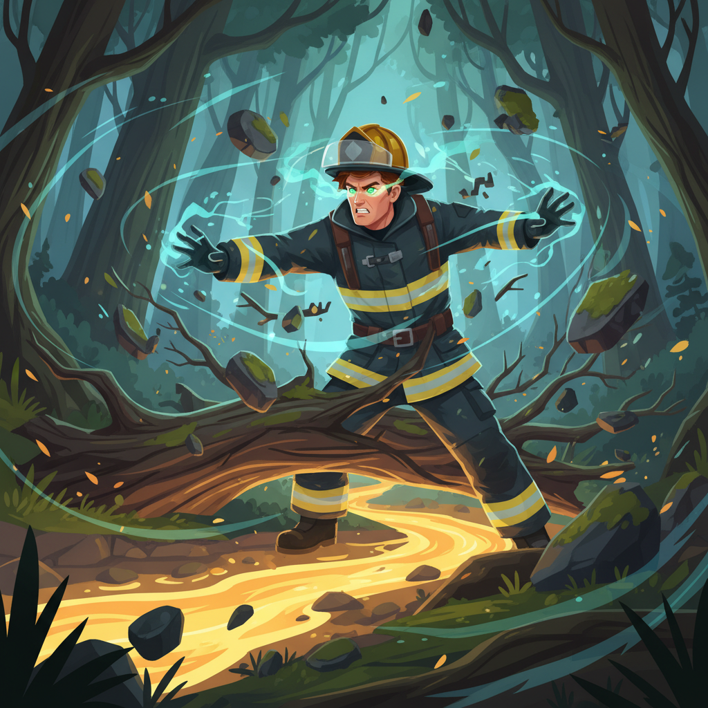 A medida que Max se adentraba en el Bosque Encantado, se encontró con criaturas tímidas que se escon