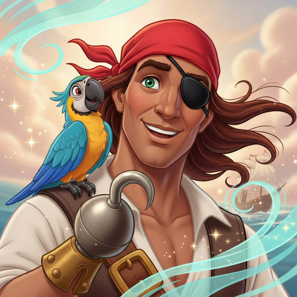 En la isla de Tortuga, vivía un pirata llamado Luis. No era un pirata común y corriente, pues Luis t