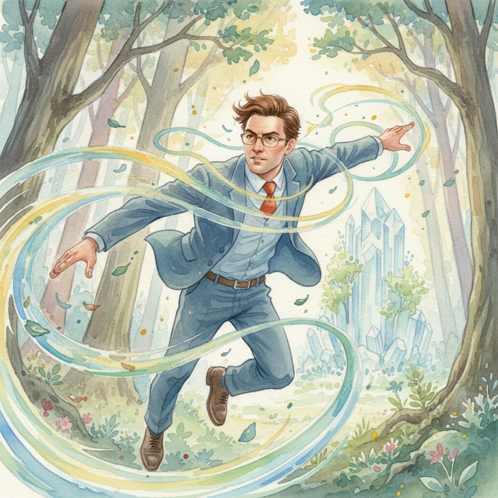 Con su habilidad secreta, Diego comenzó su investigación. Voló sigilosamente por la ciudad, dejándos