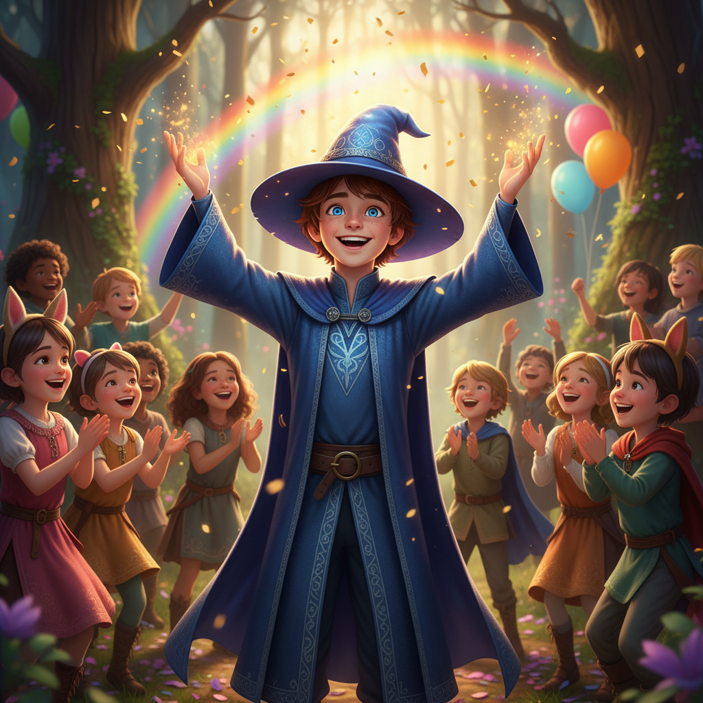 El Bosque Encantado entero pareció suspirar de alivio. Los susurros de gratitud de los árboles y las