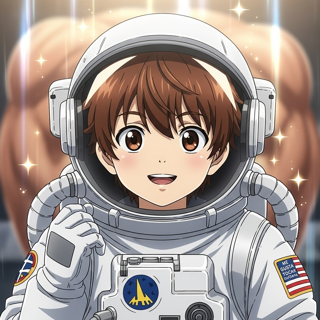 Emiliano era un astronauta muy especial. No solo vestía un traje espacial reluciente y soñaba con ex
