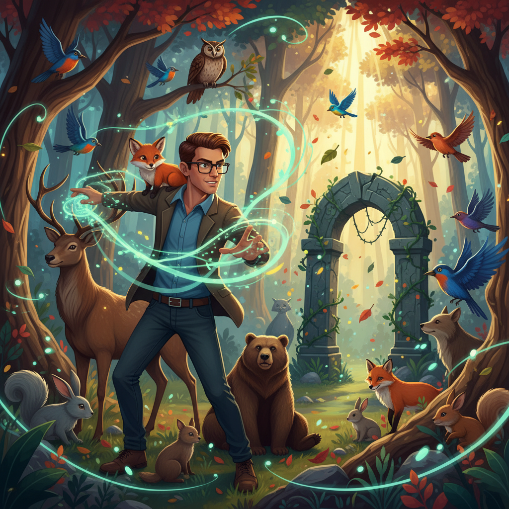 Siguiendo el curso del arroyo, Pedro Max se adentró cada vez más en la espesura del bosque. El silen