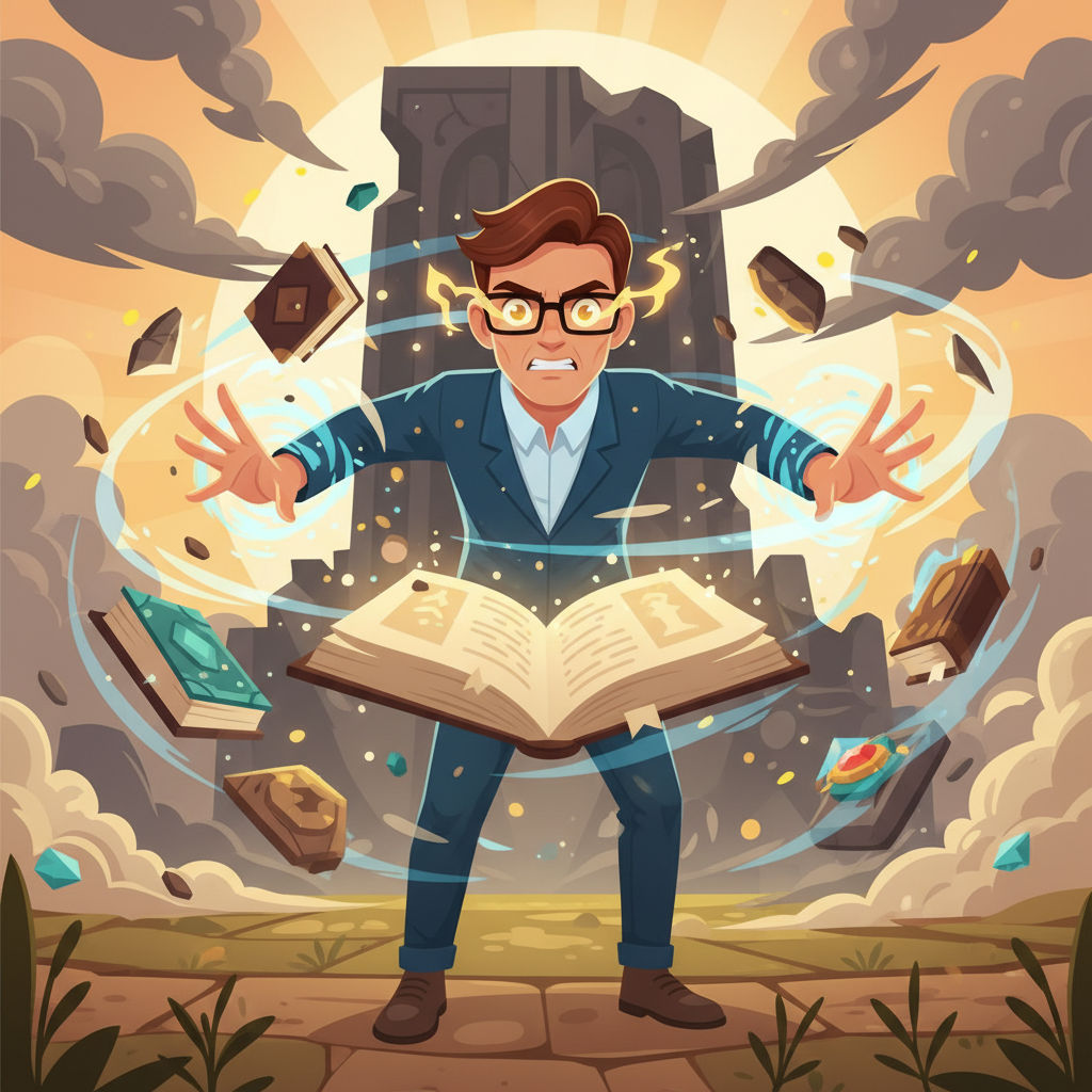 El tomo, titulado 'Crónicas de las Sombras Olvidadas', era mucho más que un simple libro. Al abrirlo