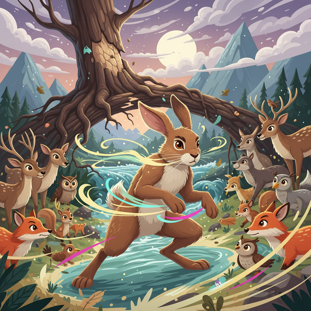 Decidido, Capibara se dirigió hacia las montañas, el lugar de donde nacía el río. Sabía que el camin