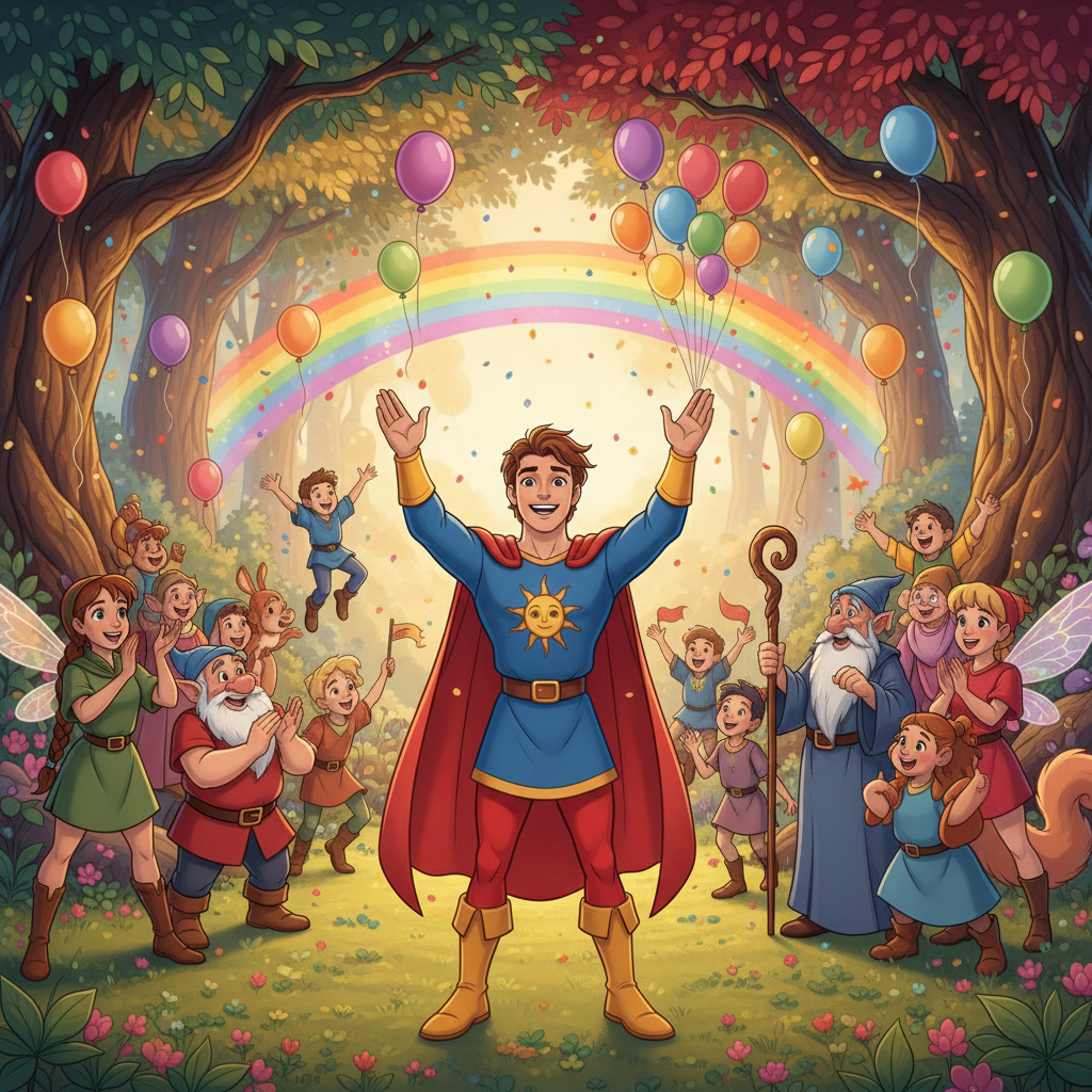 Sin pensarlo dos veces, Fernando se lanzó.  Corrió tan rápido que parecía un relámpago castaño cruza