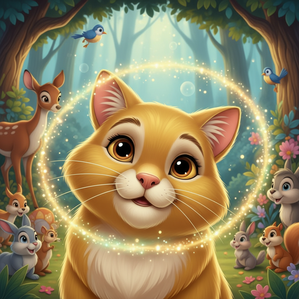 Había una vez en un pequeño pueblo rodeado de verdes colinas, un gatito llamado Leon. Leon no era un