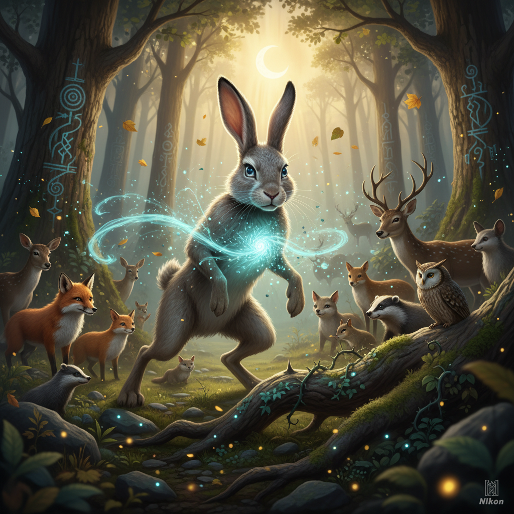 Siguiendo el consejo del búho, Trompita se dirigió hacia el Claro de la Luna, un lugar donde se decí