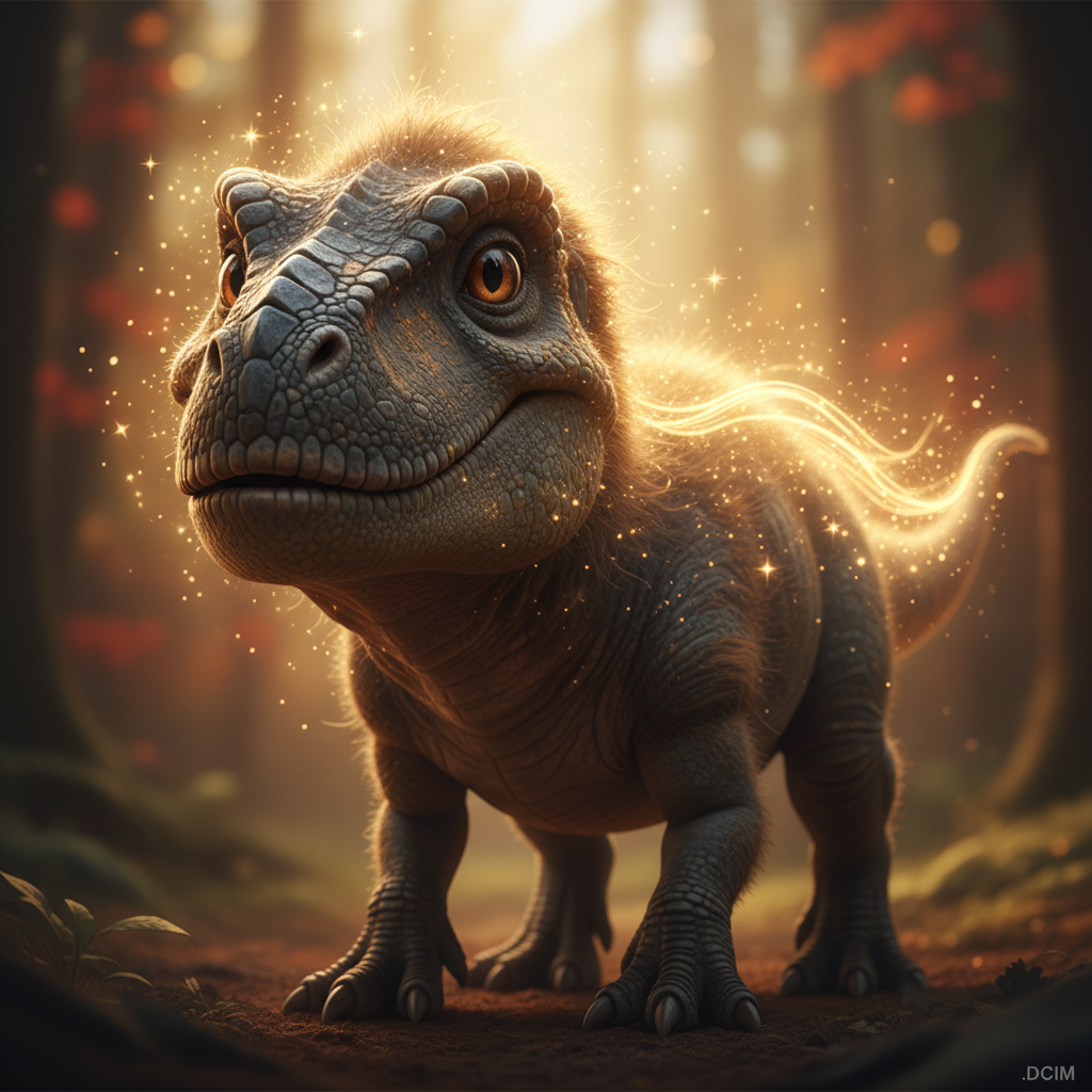 En el corazón de la selva esmeralda, vivía un joven dinosaurio llamado Billi. Billi no era un dinosa