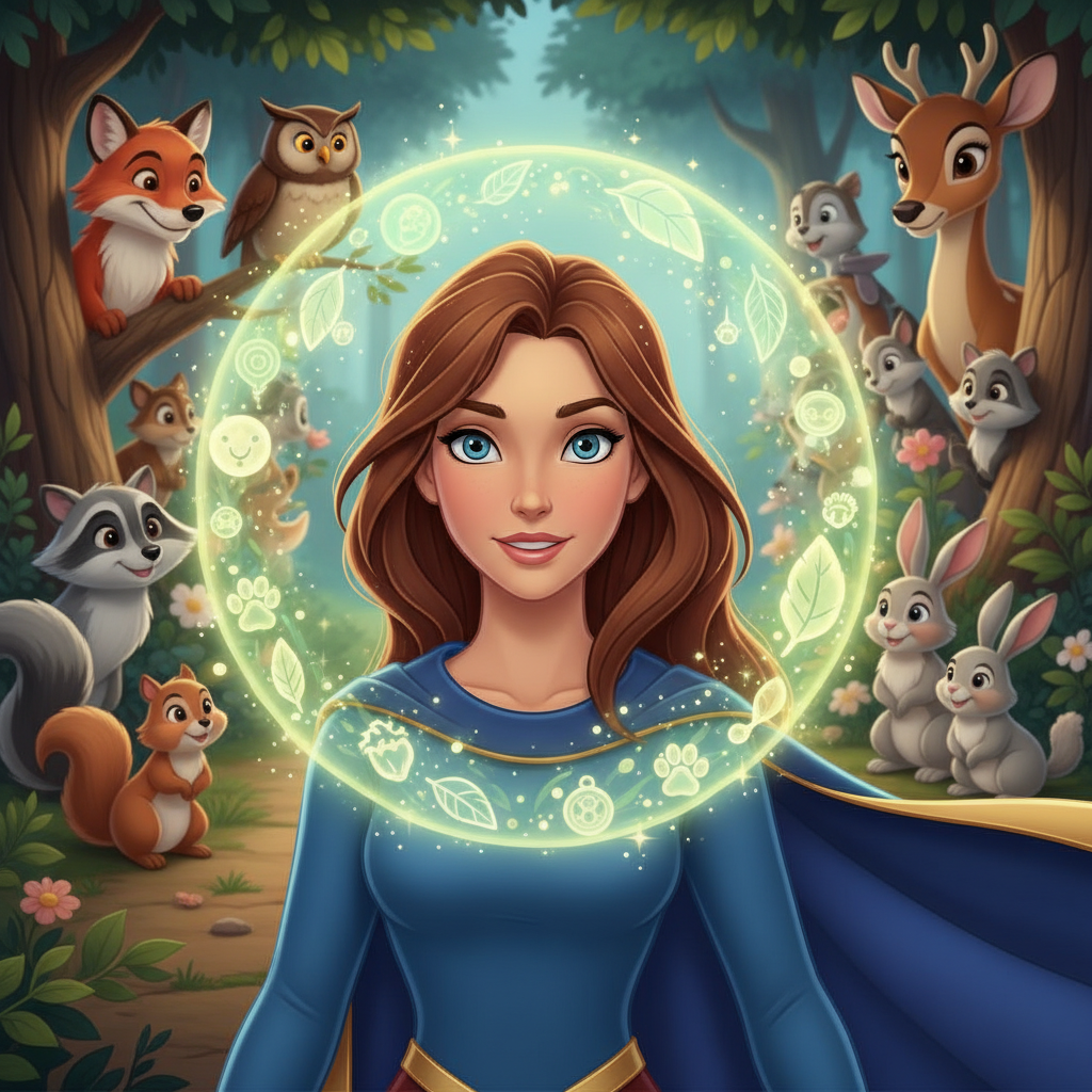 En un rincón soleado de la ciudad, vivía una niña llamada Vocales. No era una niña cualquiera; bajo 