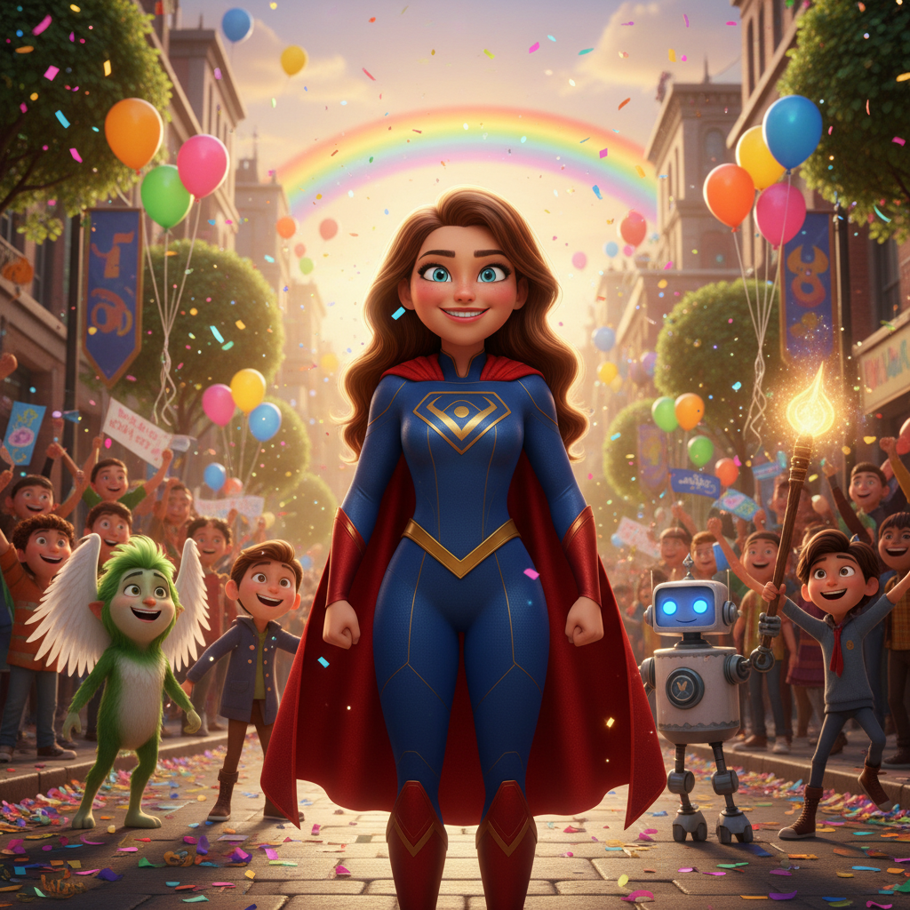 Después del rescate, Tortuga sonrió, sintiendo el calor del sol y el cariño de la gente. No necesita