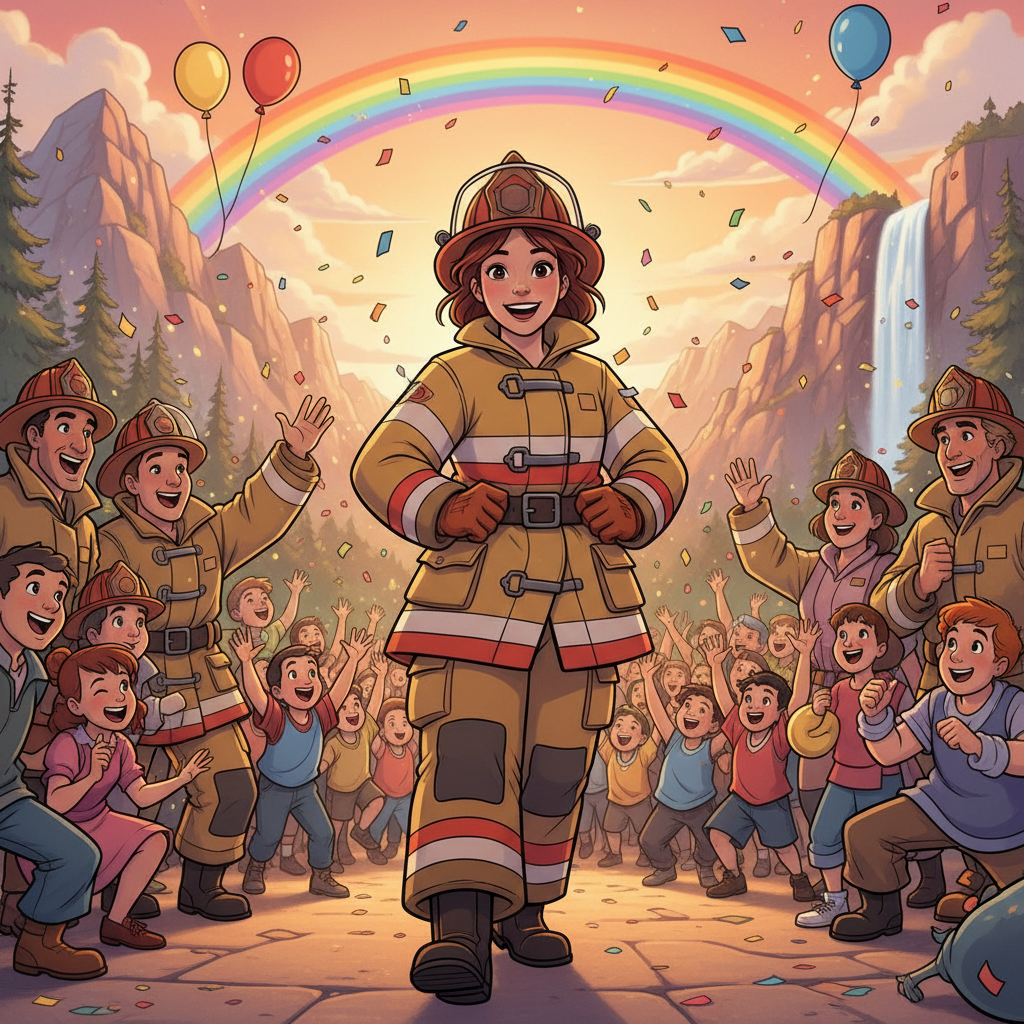 El descenso de la montaña fue mucho más tranquilo, aunque la tormenta aún persistía. Isabella camina