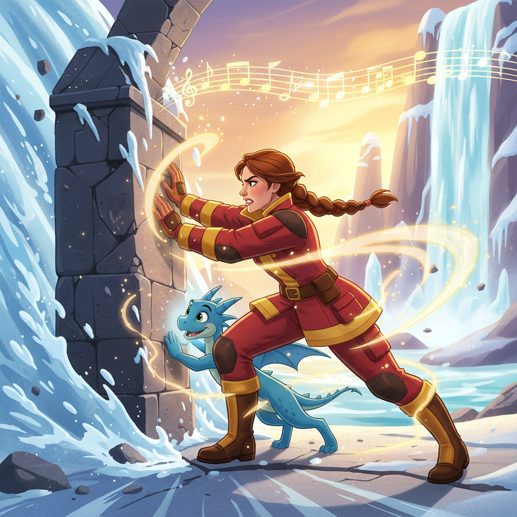 El avance hacia Leo no fue fácil. El viento aullaba y la lluvia golpeaba con fuerza, pero la valentí