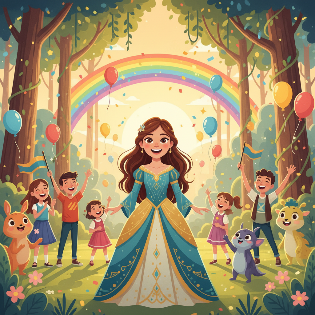 Con una determinación renovada, Vilmita se arrodilló frente al espíritu guardián. 'No todos los huma