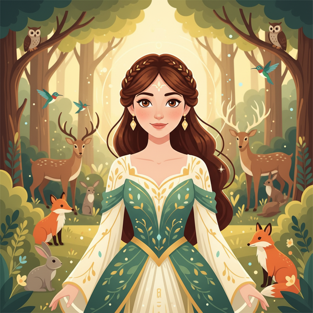 En el reino de Arboria, donde los árboles danzaban al compás del viento y los ríos cantaban melodías