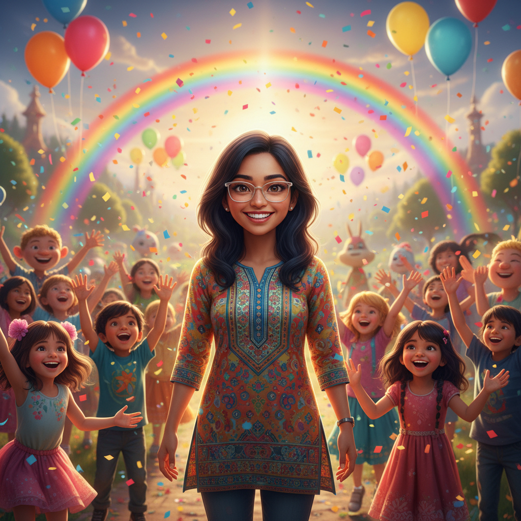 Mateo abrazó a su gatito con fuerza, agradecido a Lucía por su valentía y su habilidad. "¡Gracias, L