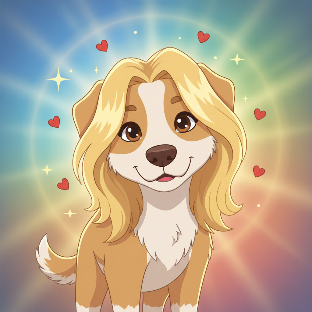 En un pequeño pueblo bañado por el sol, vivía una perrita llamada Nube. Nube no era una perrita cual