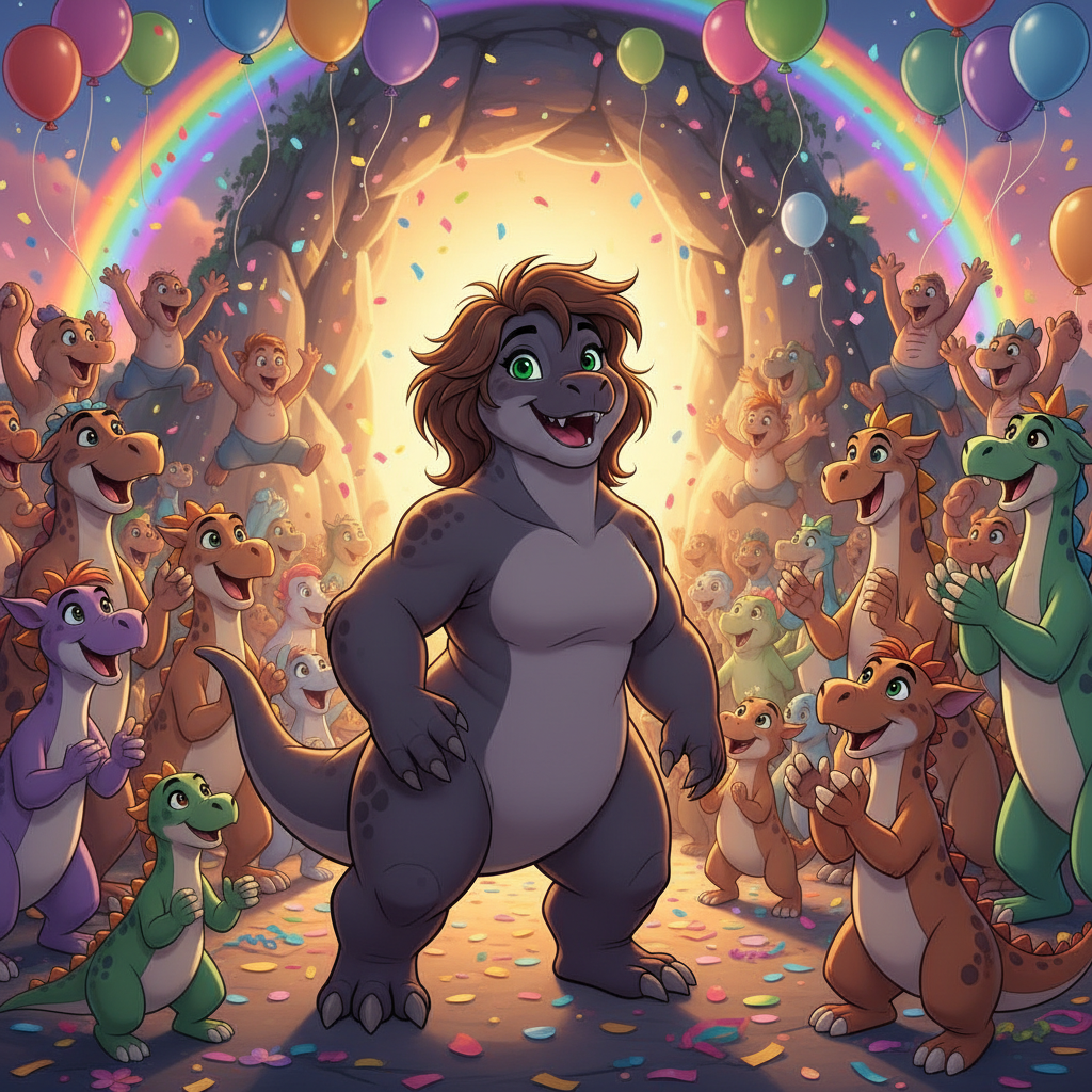 Con el corazón lleno de una nueva valentía, la Sapa Miedosa continuó su camino hacia la última marca