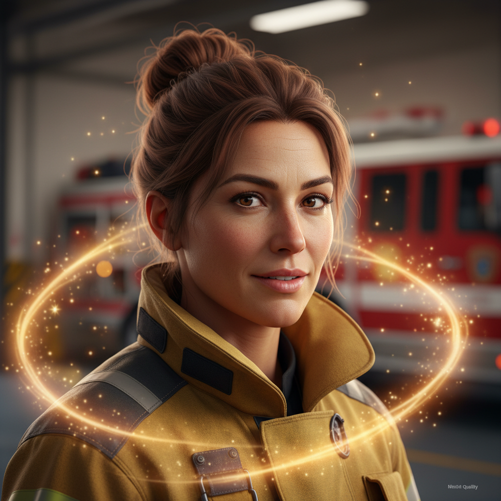 En el corazón de una ciudad vibrante y bulliciosa vivía Yani, una bombero con un corazón tan grande 