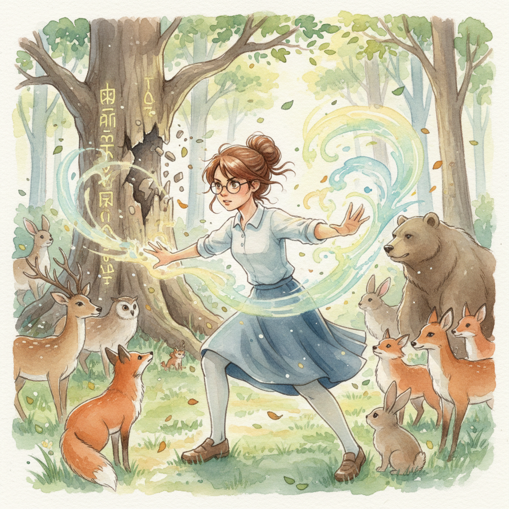 Luli, con el corazón latiendo con fuerza, miró al zorro. "¿Qué podemos hacer?" preguntó, su voz llen