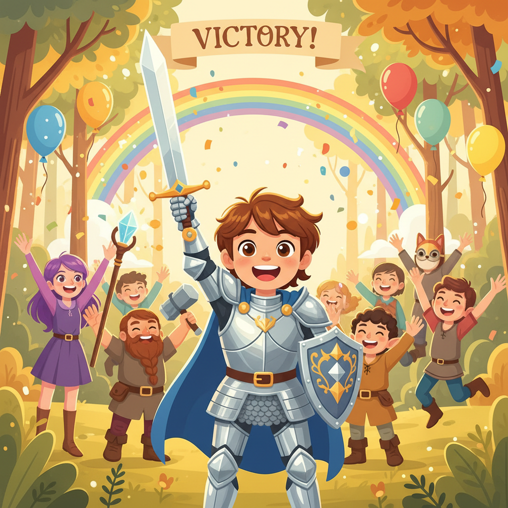 Con el bosque ahora seguro y el gran árbol sanado, Diego se sintió agotado pero feliz. El zorro que 